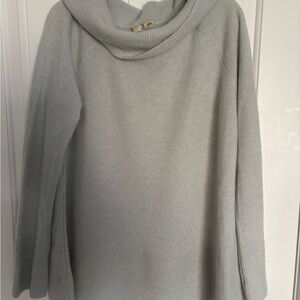 Cashmere Moth Light blue  Cowl Neck Sweater
